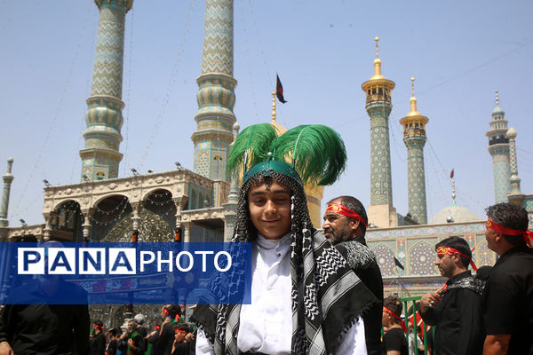 عزاداری تاسوعای حسینی(ع) در حرم حضرت معصومه(س)