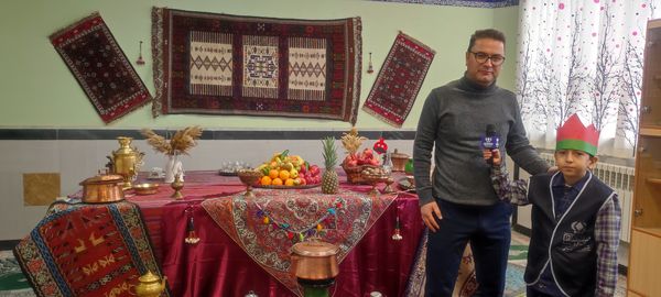 جشن یلدایی در مدرسه شهدای فرهنگی شهرستان شیروان