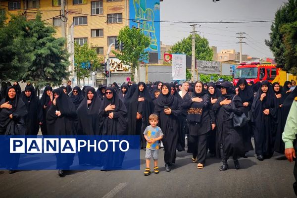 مراسم عزاداری امام صادق(ع) در مصلی هشتگرد 