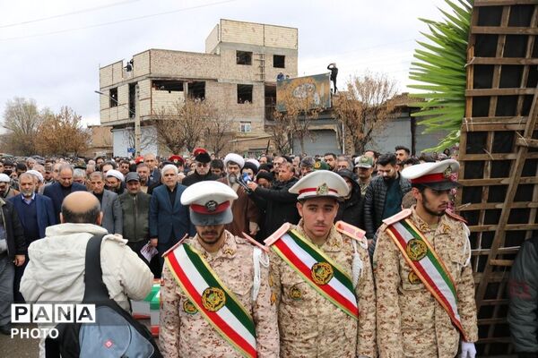 تشییع با شکوه چهار شهید وطن از دیار مرند با حضور مدیرکل آموزش و پرورش آذربایجان شرقی 