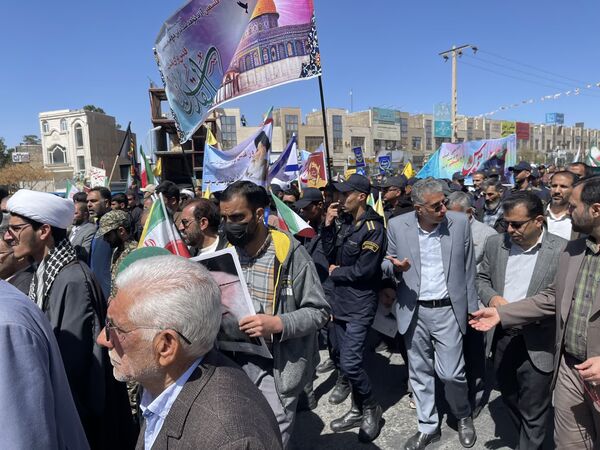 راهپیمایی روز جهانی قدس در شهرستان بیرجند