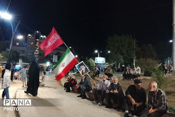 تجمع پرشور مردم در میدان معلم شهید امام خامنه‌ای