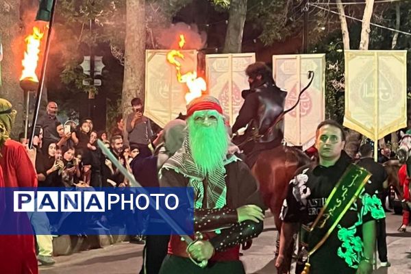 حرکت نمادین کاروان اسرای کربلا در دماوند