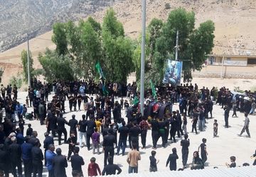 عزاداری قوم بختیاری در شهر لردگان