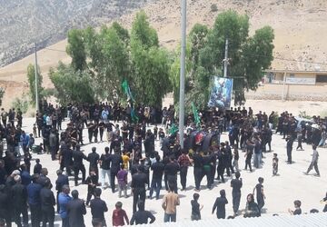 عزاداری قوم بختیاری در شهر لردگان
