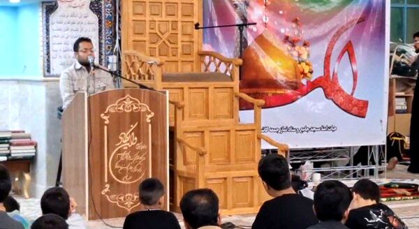 همایش قرآنی معتکفین اعتکاف دانش آموزی کاشمر