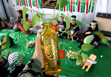 کودکان آباده ای در عزاداری حضرت رقیه(س)
