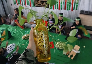 کودکان آباده ای در عزاداری حضرت رقیه(س)