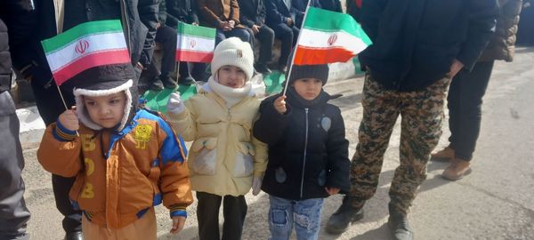 حضور پرشور مردم جلگه رخ در راهپیمایی بزرگداشت ۲۲ بهمن ماه