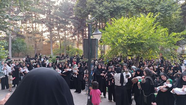 مراسم شیرخوارگان حسینی در آشخانه 