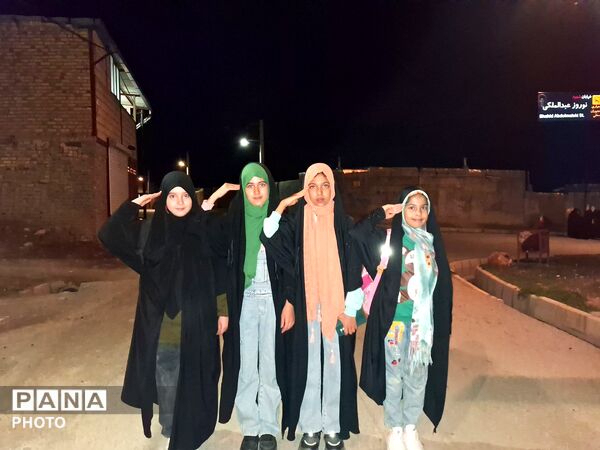 مراسم چهلم رهبر شهید و کودکان میناب