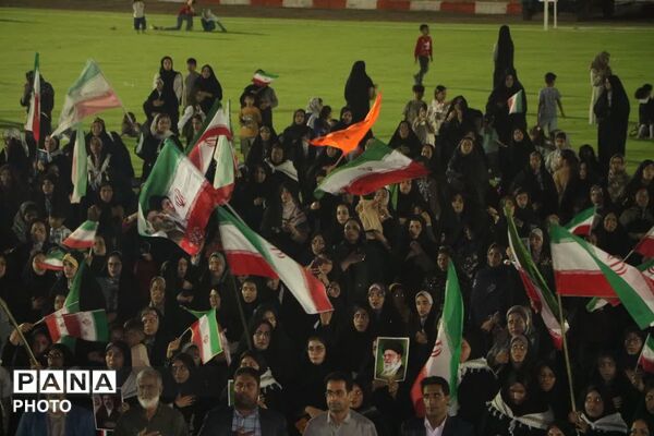 حماسه جان‌فدایان ‌فهرجی در اجتماع امام رضایی‌ها‌