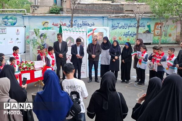 طنینِ «نهالِ امید» در دبستان ملاصدرا؛ تجدید میثاق با رهبر شهید و شهدای دانش‌آموز