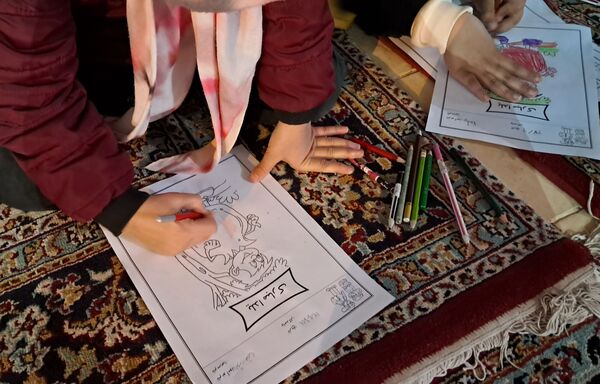 برپایی غرفه کودک در حاشیه نماز جمعه شهرستان کاشمر 