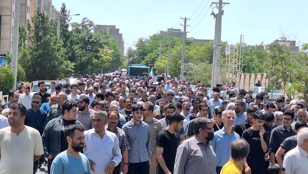  راهپیمایی مردم شهرستان اشتهارد علیه رژیم صهیونیستی 