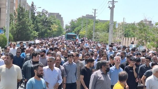  راهپیمایی مردم شهرستان اشتهارد علیه رژیم صهیونیستی 