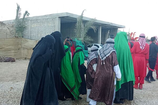 اجرای تعزیه شهادت حضرت زهرا (س) در روستای ظفرآباد شیراز
