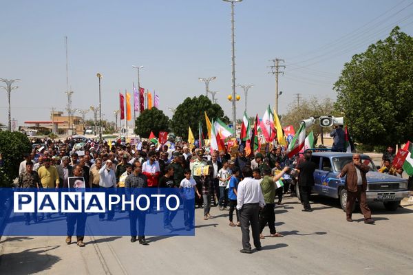 راهپیمایی روز قدس در تنگستان
