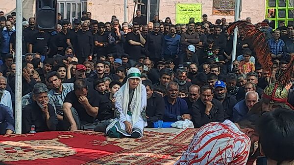 بزرگترین اجتماع حسنیون کشور همراه با تعزیه خوانی در روستای کفکی خراسان رضوی