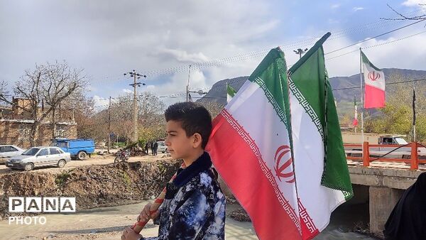 مراسم راهپیمایی اربعین شهادت قائد امت در شهر بار نیشابور-۱