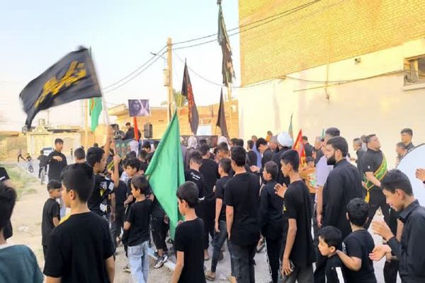 تشییع نمادین پیکر امام حسین(ع) در گمبوعه بزرگ
