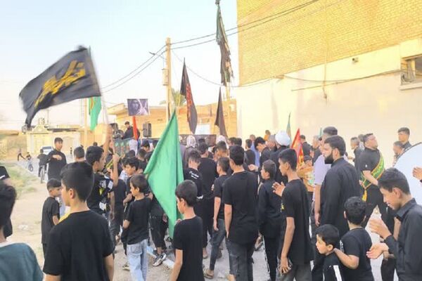 تشییع نمادین پیکر امام حسین(ع) در گمبوعه بزرگ