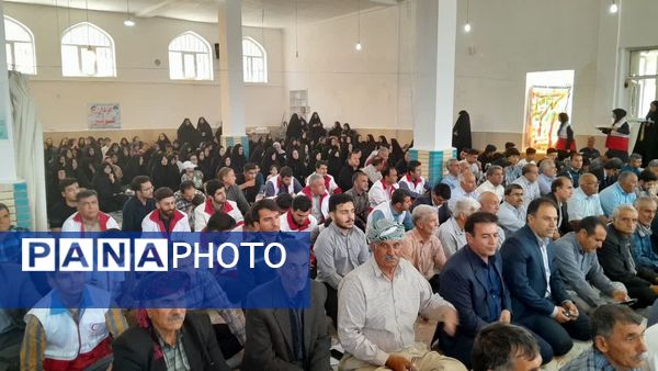 مراسم گرامیداشت شهدای بمباران هوایی شهرستان ایوانغرب