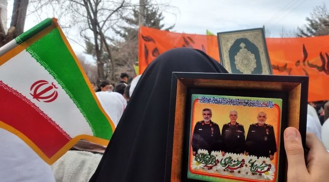 حماسه حضور ۲۲ بهمن در خرم‌بید