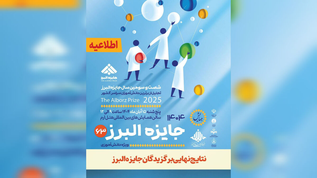 نتایج نهایی جایزه البرز دانش‌آموزی ۱۴۰۴ اعلام شد