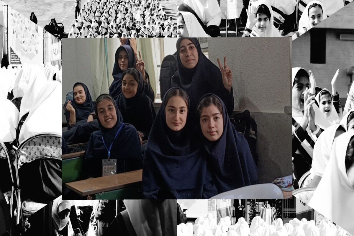  عکس یادگاری کلاس ارکیده یک از مدرسه  دخترانه شهدای تمهیدی