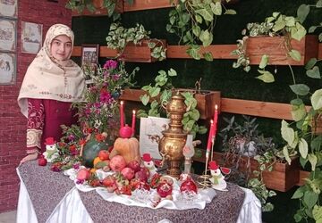 برگزاری جشن شب یلدا در دبیرستان دخترانه شهید تیمسار فلاحی ناحیه 1 کرج 