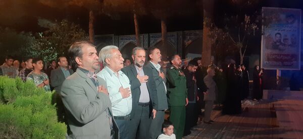 مراسم مهمانی شهدا در گلزار شهدای بهشت فضل نیشابور 