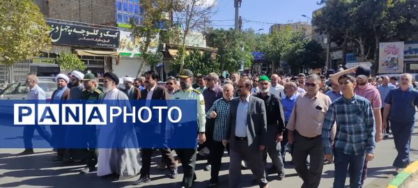 راهپیمایی مردم خراسان شمالی علیه جنایات رژیم صهیونسیتی 