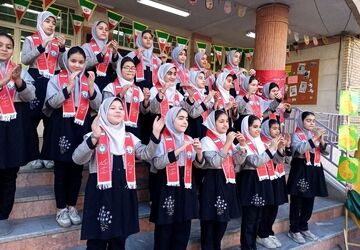 جشن نیمه شعبان در دبستان شهید آقچه‌لو رباط‌کریم
