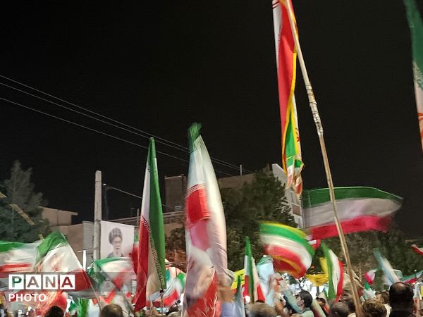 دومین اربعین حضور مردم غیور نیشابور همزمان با دومین سالگرد شهادت شهدای خدمت