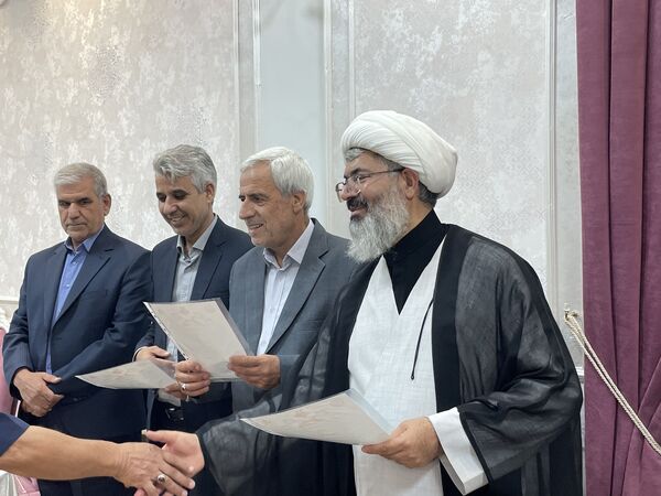 مراسم تجلیل از عوامل هیئت فرهنگیان و دانش آموزی شهرستان کاشمر 