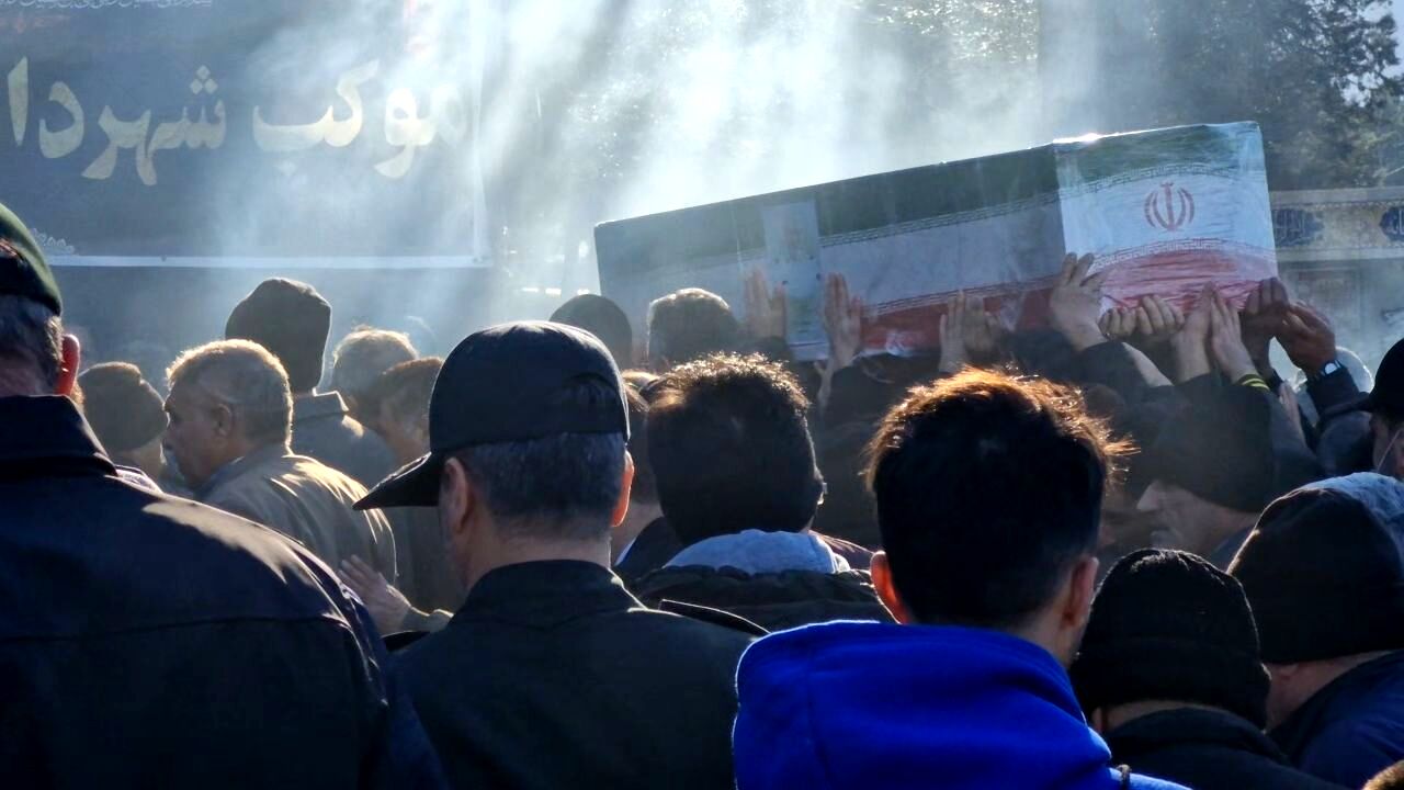 تشییع پیکر شهید ابوالفضل عرب در شهرستان گالیکش