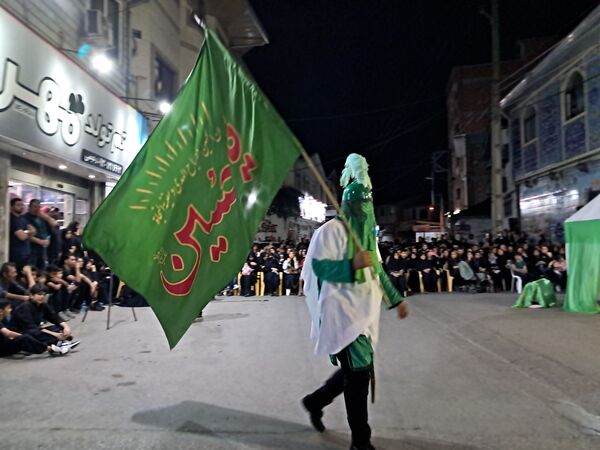 آیین خیمه سوزان در مسجد ابوالفضل قائمشهر