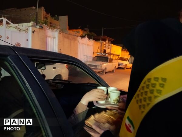موکب دبیرستان دخترانه عفت در سوگ رهبر شهیدمان