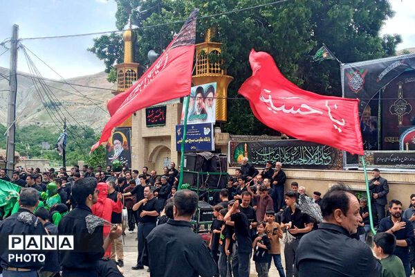 نمایی از عاشورا حسینی در روستا رویین
