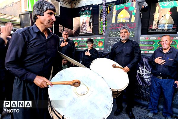 طنین اشک و ماتم در سوگ سالار شهیدان در اسلام آباد غرب