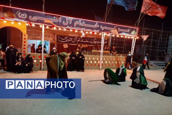  حضور جاماندگان حسینی در مرزهای خوزستان