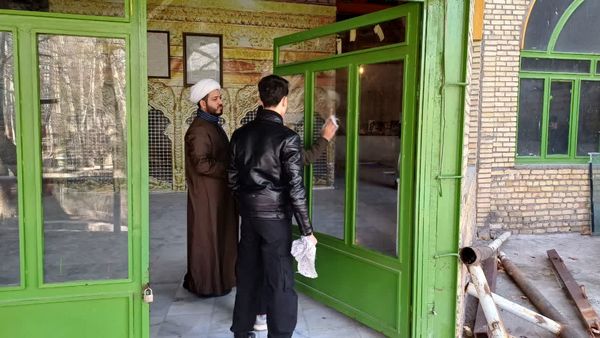 غبار روبی حرم امام زاده اسماعیل بابا امان بجنورد
