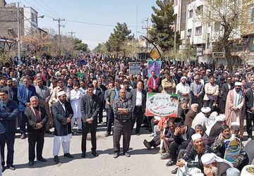 فریاد آزادی قدس بار دیگر در تربت‌جام طنین انداز شد