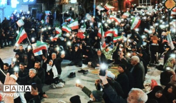 اجتماع عظیم مردمی در لحظات تحویل سال در شهرستان تربت جام