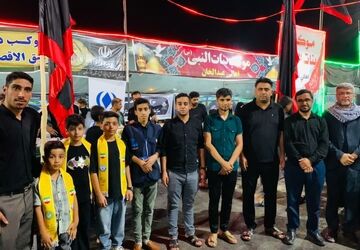 پذیرایی از زوار اربعین حسینی در موکب «طریق الاقصی» آموزش و پرورش کرخه
