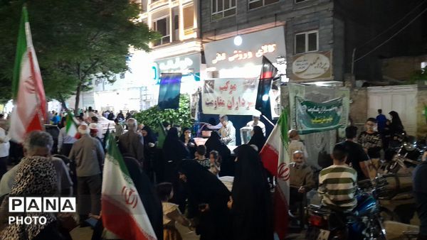  موکب سرداران مقاومت میزبان سنگربان نیشابوری برای هشتادمین شب 