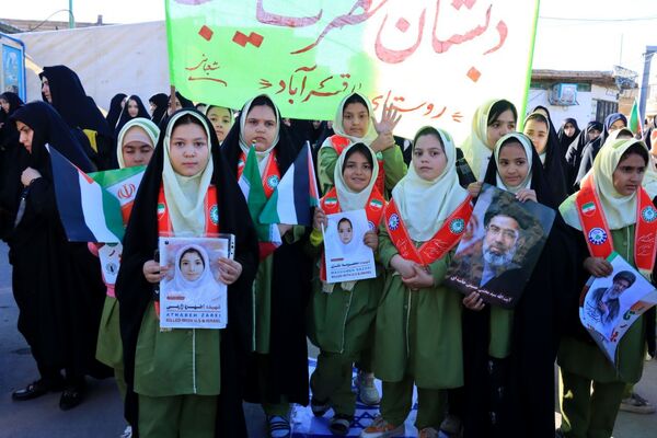 برگزاری مراسم راهپیمایی قدس در روستاهای صرم و جعفرآباد قم