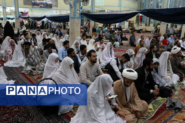 جشن ازدواج مسجدی 132 زوج جوان در قم - 2