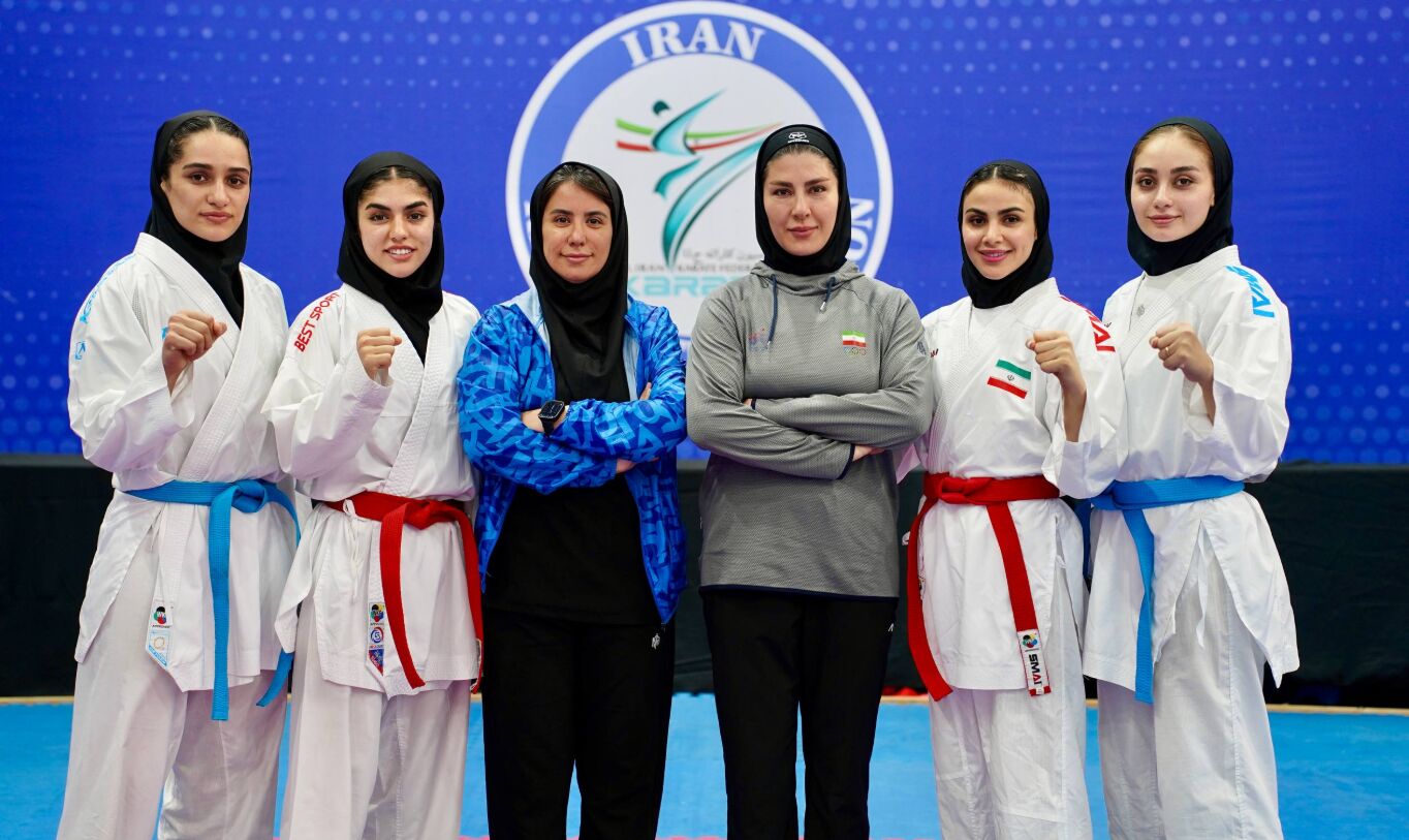 کاراته قهرمانی آسیا؛ صعود کومیته تیمی بانوان ایران به مرحله نهایی